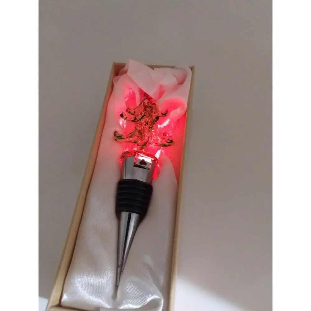 Ashley Nicole Designs Holiday Tree Wine Bottle Stopper Party - Multi Color Light